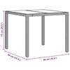 vidaXL Garten Essgruppe 5 pcs Grau Poly-Rattan