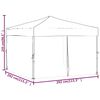 vidaXL Partyzelt Faltbar mit Seitenw&auml;nden Creme 3x3 m