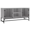 vidaXL TV-Schrank mit Glast&uuml;ren Grau Sonoma 102x37x50 cm