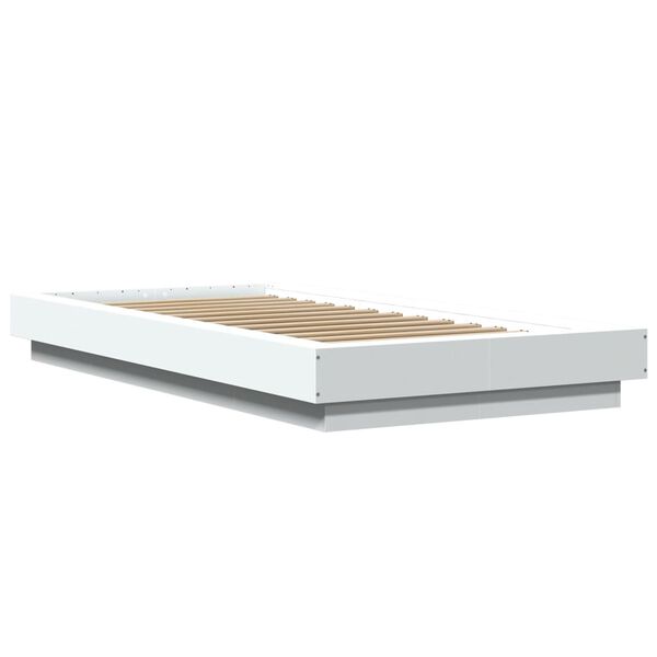 vidaXL Bettgestell Wei&szlig; 90x200 cm Holzwerkstoff