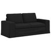 vidaXL Sofa 2 pcs Schwarz