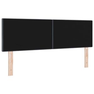 vidaXL Kopfteil mit Kopfteil Dunkelgrau 160 cm Kunstleder