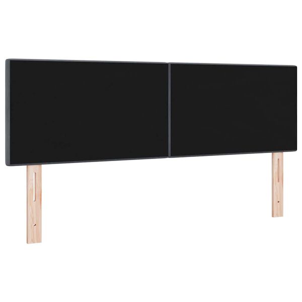 vidaXL Kopfteil mit Kopfteil Dunkelgrau 160 cm Kunstleder