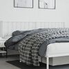 vidaXL Kopfteil Metall Wei&szlig; 200 cm