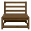 vidaXL Garten-Mittelsofa mit Creme Kissen Massivholz Kiefer