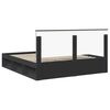 vidaXL Bettrahmen Schwarz 180 x 200 cm Massives Kiefernholz