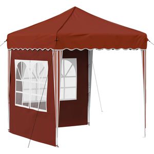 vidaXL Pop-up Partyzelt 195 x 195 x 245 cm Terrakotta Oxford-Stoff