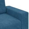vidaXL | Zweisitzer-Sofa | mit Kissen Blau Samt