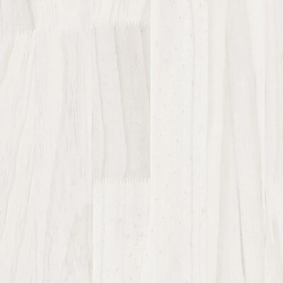 vidaXL Bücherregal/Raumteiler Weiß 40x35x103 cm Massivholz Kiefer
