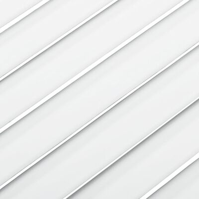 vidaXL Schranktüren Lamellen-Design 2 Stk Weiß 61,5x59,4 cm Massivholz