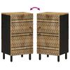 vidaXL Sideboard 40x33,5x75 cm Raues Mangoholz