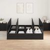 vidaXL Aufbewahrungsbettgestell Schwarz Eichen-Optik 180 x 200 cm