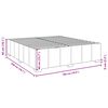 vidaXL Bettgestell ohne Matratze Hellgrau 180x200 cm Stoff