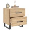 vidaXL Nachttische 2 Stk. Sonoma-Eiche 40x35x47,5 cm Holzwerkstoff