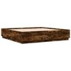 vidaXL Bettgestell mit LED R&auml;uchereiche 200x200 cm Holzwerkstoff
