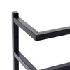 vidaXL Handtuchst&auml;nder Schwarz 24x12x48 cm Stahl