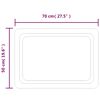 vidaXL LED-Badspiegel 70x50 cm