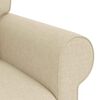 vidaXL Sofa 2 pcs Creme
