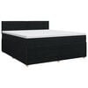 vidaXL Boxspringbett mit Matratze Schwarz 160 x 200 cm Stoff