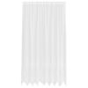 vidaXL Spitzenvorhang mit Vorh&auml;ngen Floral Wei&szlig; 220 x 200 cm Polyester