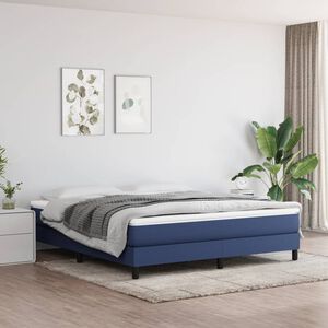 vidaXL Taschenfederkernmatratze Mittel Blau 160x200x20 cm Stoff