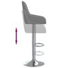 vidaXL Barhocker 2 Stk. Dunkelgrau Stoff