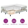 vidaXL Boxspringbett mit Matratze Hellgrau 90 x 190 cm Samt