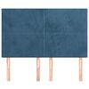 vidaXL Kopfteil Dunkelblau 144x5x118/128 cm Samt