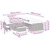 vidaXL Garten-Sofa-Set mit Kissen mit Speicher 13 pcs Beige und Creme