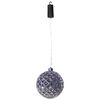 Luxform Batterie-LED-H&auml;ngelampe Ball Diamonds Silbern