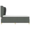 vidaXL Boxspringbett mit Matratze Dunkelgrau 200 x 140 cm Stoff