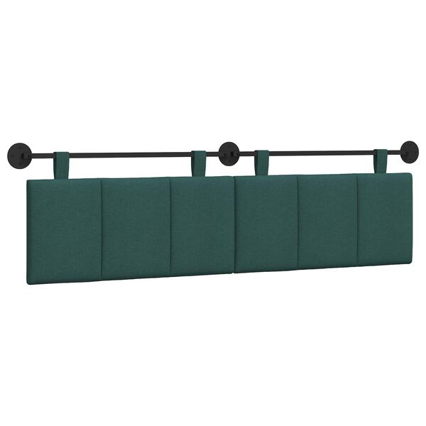 vidaXL H&auml;ngevorderseite Wandmontiert Dunkelgr&uuml;n 170 x 55 x 5 cm Stoff