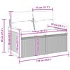 vidaXL Garten-Sofa-Set mit Kissen 8 pcs Schwarz