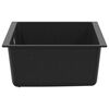 vidaXL Waschbecken Schwarz 530 x 460 mm 80% Quarz und 20% Harz