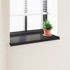 vidaXL Fensterbank Anthrazit mit Holzmaserung 60 x 40 x 4,5 cm PVC