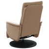 vidaXL Massagesessel mit Fu&szlig;teil Cappuccino-Braun Kunstleder