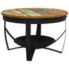 vidaXL Couchtisch &Oslash;68x43 cm Recyceltes Massivholz