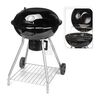 ProGarden Grill mit R&auml;dern Schwarz