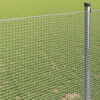 vidaXL Geschwei&szlig;ter Drahtzaun Silber 1,2 x 25 m