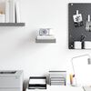 vidaXL Schweberegal Hochglanz-Grau 23x23,5x3,8 cm MDF