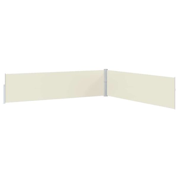 vidaXL Ausziehbare Seitenmarkise 170x1200 cm Creme