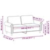 vidaXL 2-Sitzer-Sofa Gelb 140 cm Samt