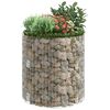 vidaXL Gabionen-S&auml;ule Rund Verzinkter Stahl &Oslash;100x100 cm