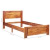 vidaXL Massivholzbett Akazie 90x200 cm