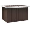 vidaXL Lagerboxen Verzinkter Stahl 109 x 67 x 65 cm Braun