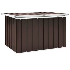 vidaXL Lagerboxen Verzinkter Stahl 109 x 67 x 65 cm Braun