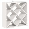 vidaXL Weinregal 2 pcs Wei&szlig; 62 x 25 x 62 cm Massives Kiefernholz