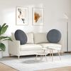 vidaXL Sitzkissen 2 St&uuml;ck Dunkelgrau &Oslash; 80 x 29 cm Samt