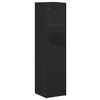 vidaXL Highboard mit Glast&uuml;r Schwarz 35x37x142 cm