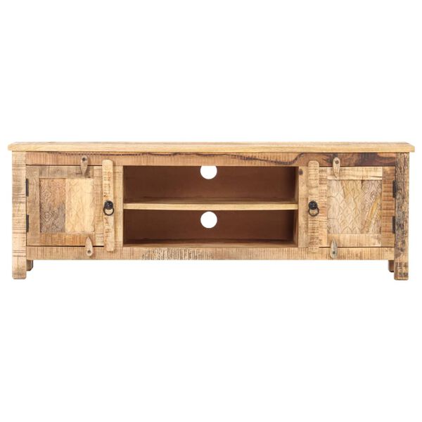 vidaXL TV-Schrank 120x30x40 cm Raues Mangoholz